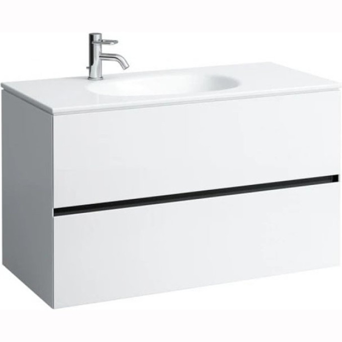 Шкафчик с 2 ящиками LAUFEN PALOMBA COLLECTION для раковины 817806, без розетки, цвет STONE GREY 4.0650.2.180.223.1